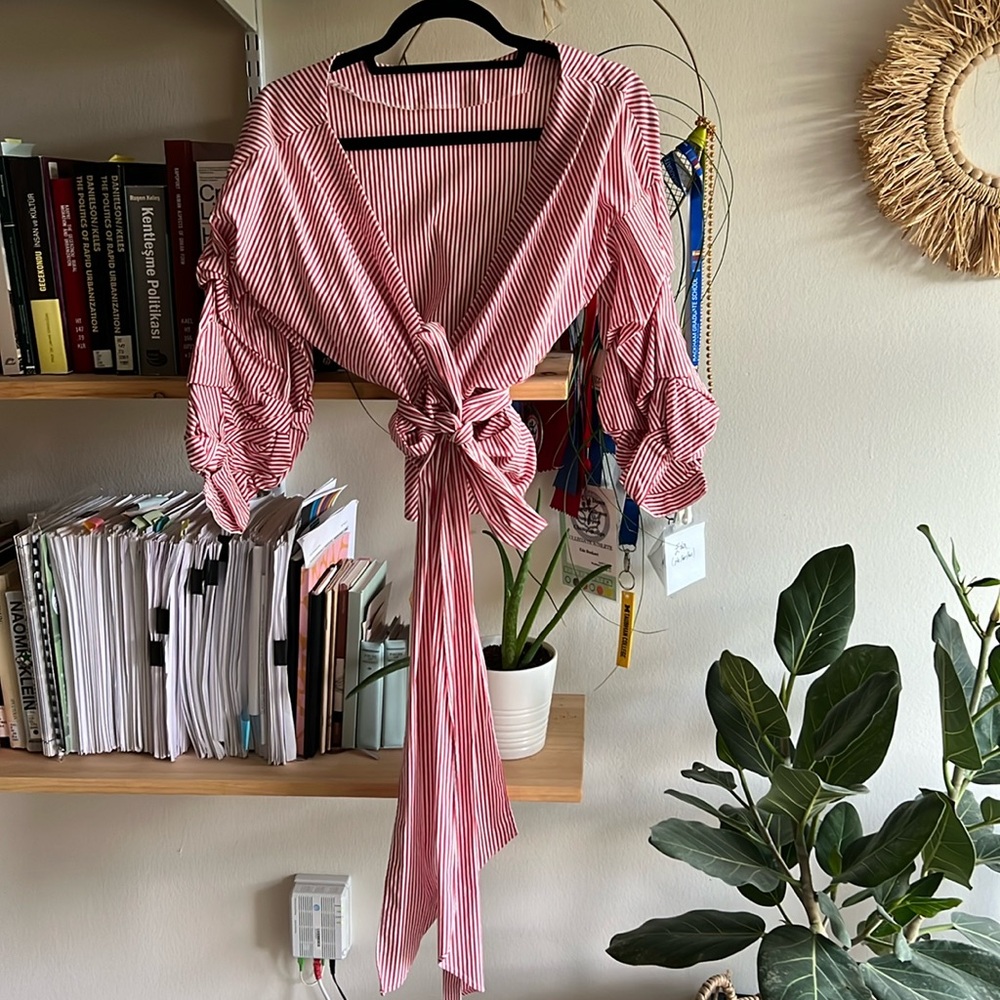 Zara wrap blause